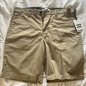 Billabong Tan Flat Front Shorts